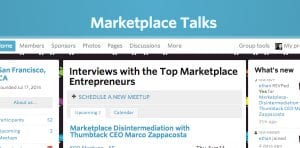 Marketplace Talks Meetup Group